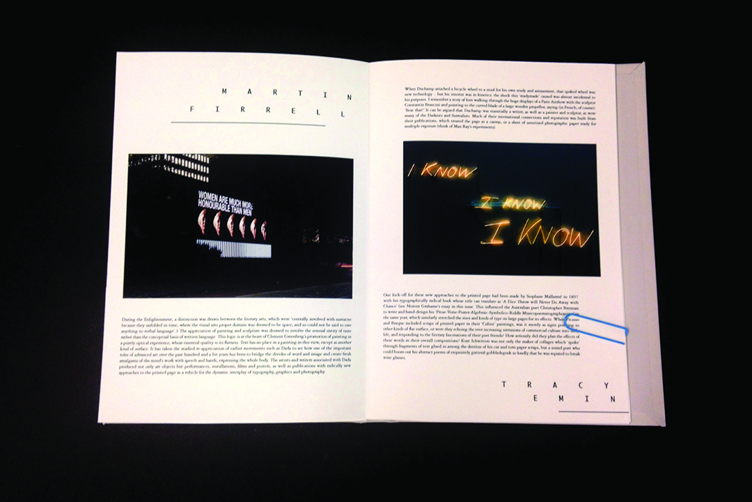 BLEED publication book open page